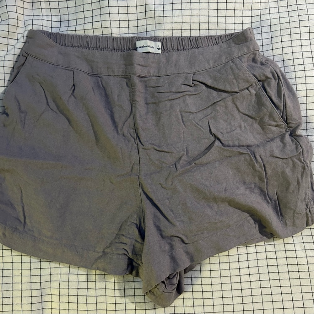 Abercrombie Grey Linen shorts